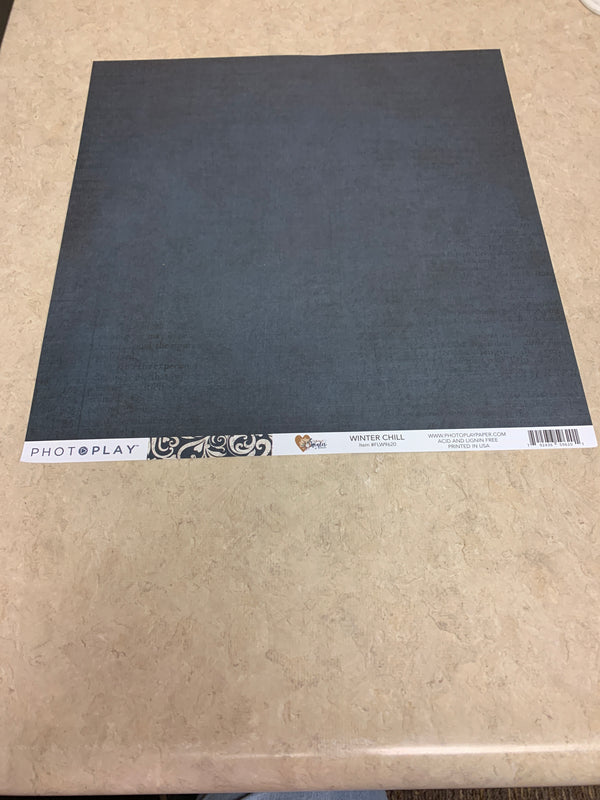 Winter Chill -  12 x 12 Scrapbook Paper