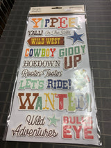 Howdy Stickers - Foam Stickers- 31 Count