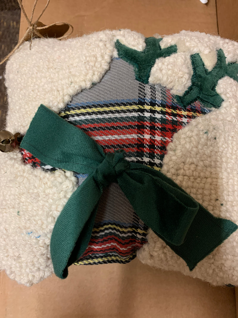 Reindeer Mini Hook Pillow