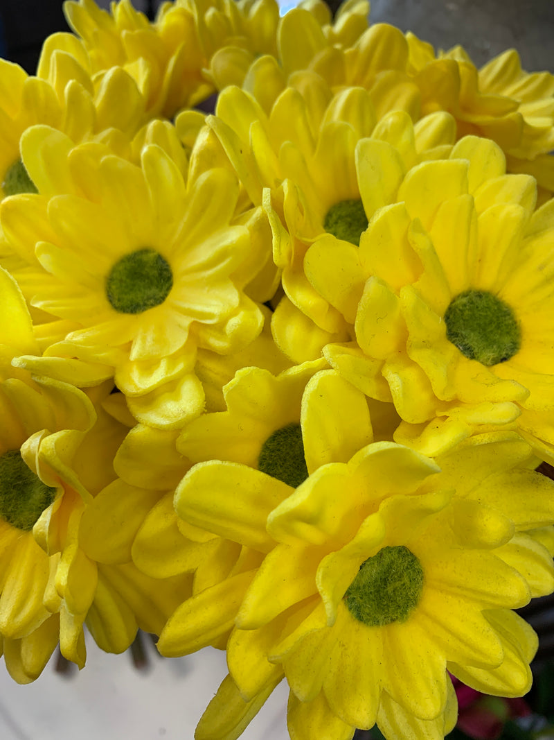 Yellow Real Touch Daisy Bundle - 10 inch