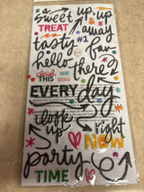 Thickers - Bold and Bright- Puffy Stickers
