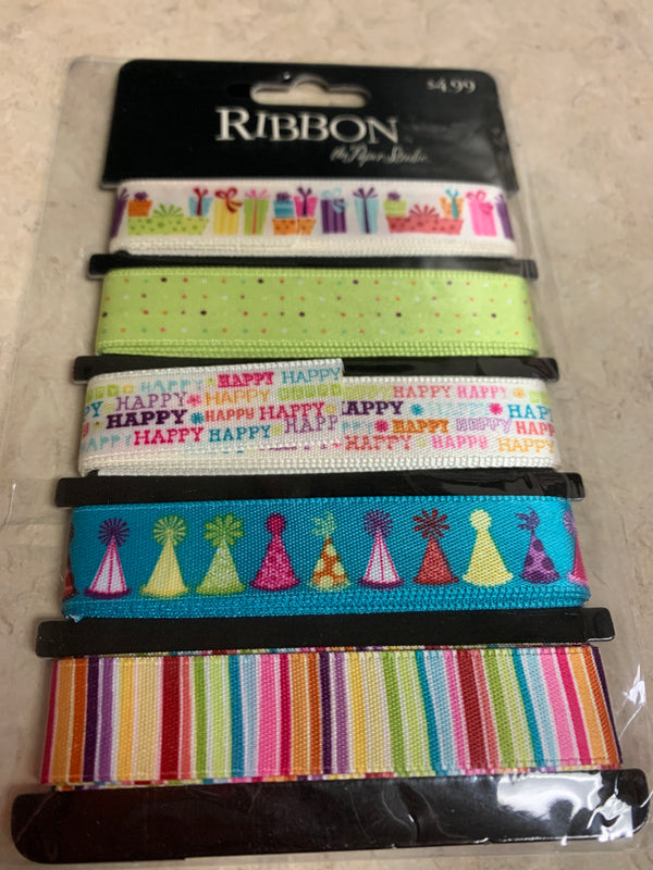Birthday Ribbon -  5 Styles - 5/8"