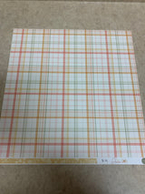Scallop Plaid - Silly Goose - Scrapbook Paper -  12 x 12