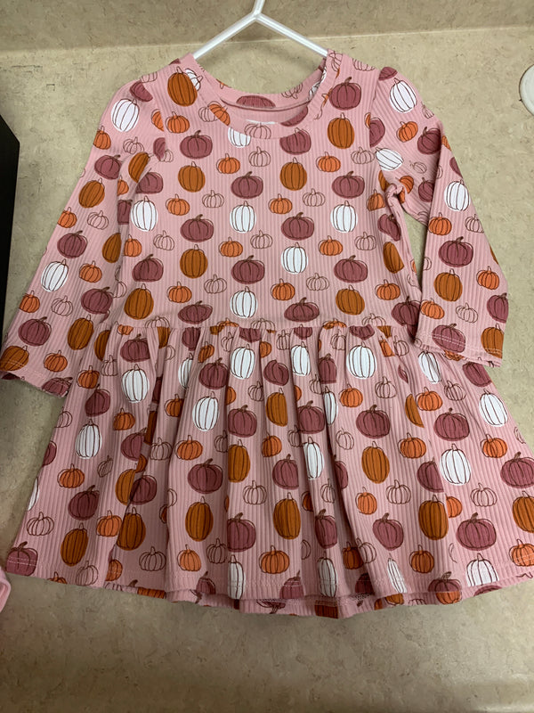Pumpkin T-Shirt Dress 12 - 18 Month