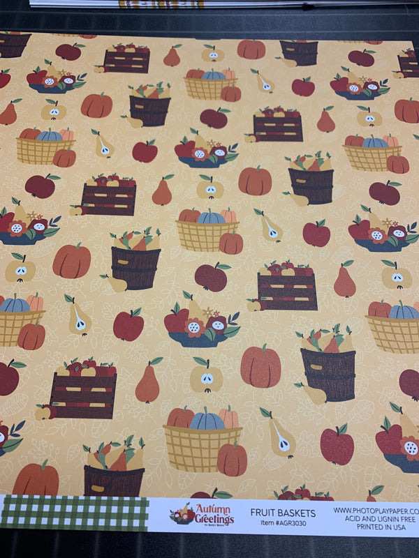 Fruit Baskets - Autumn Greeting