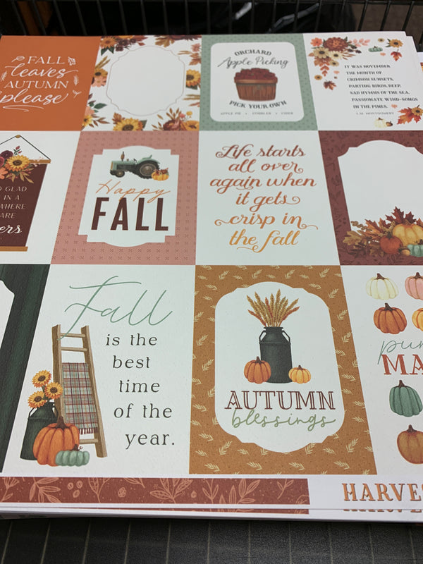 3x4 Journaling Cards - Harvest