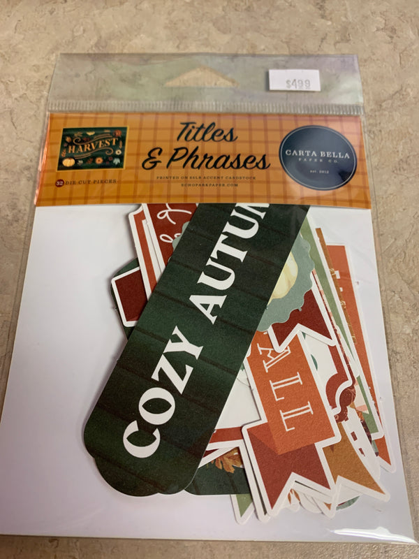 Title & Phrases - Harvest