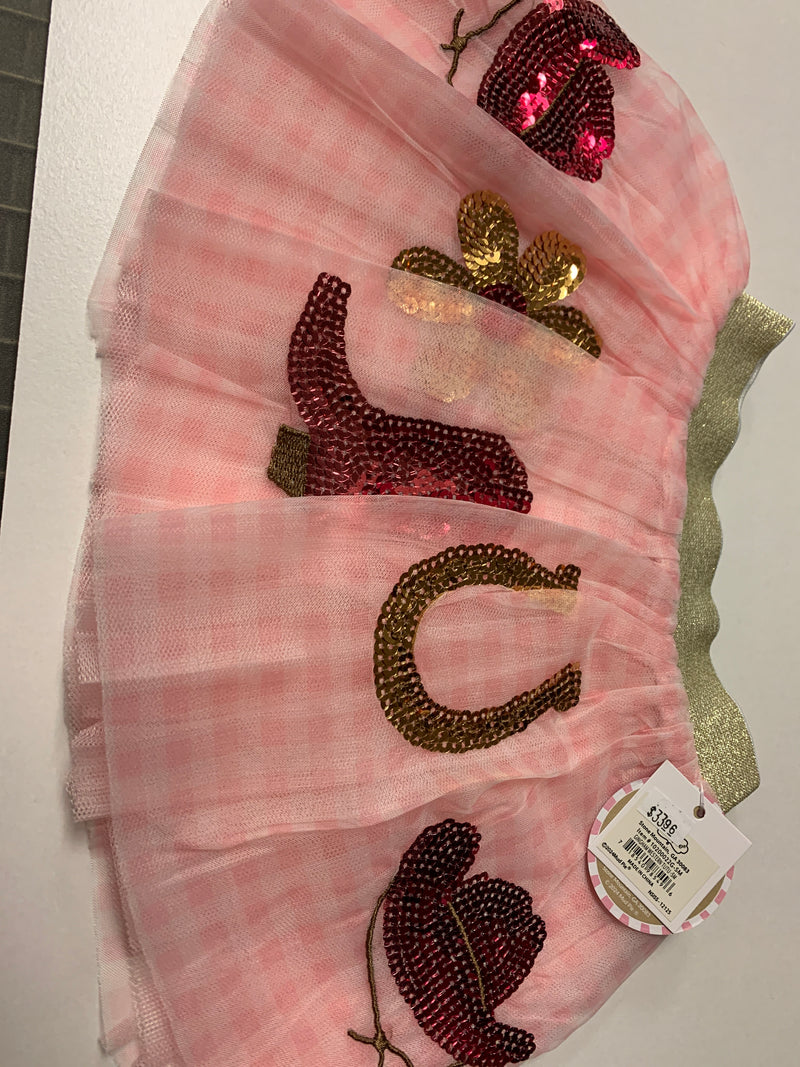 Gingham Western Tutu - 12M - 2T