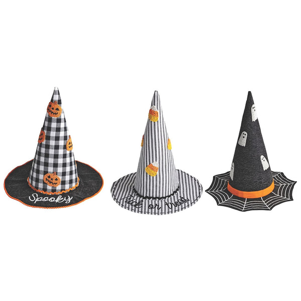Spooky Witch Beaded Hat Sitter - Medium