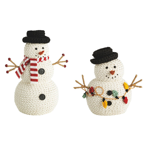 Rope Light Bulb Snowman Sitter