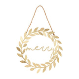 Gold Wreath Door Hanger