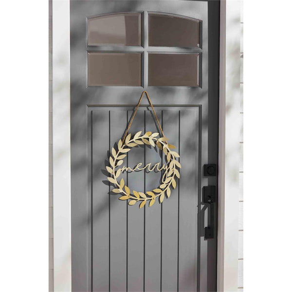 Gold Wreath Door Hanger