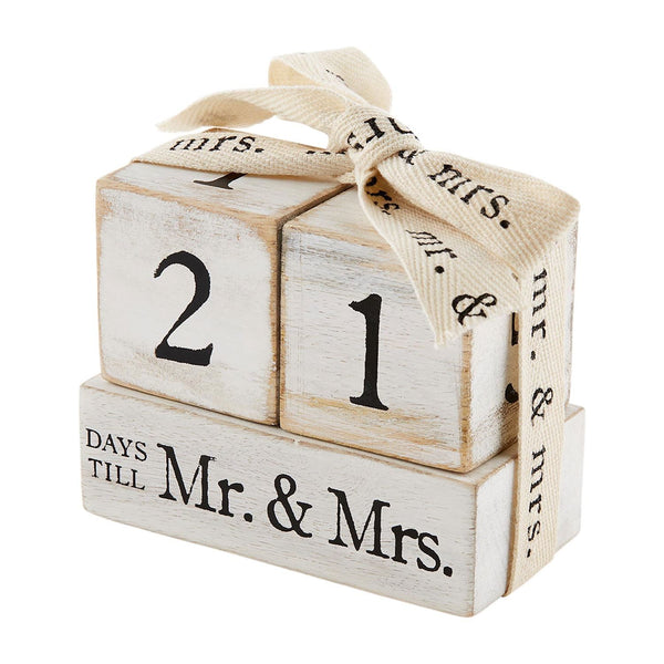 Countdown to Mr and Mrs Blocks