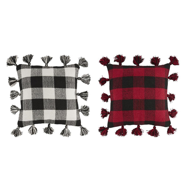 Red Large Buffalo Check Pillow