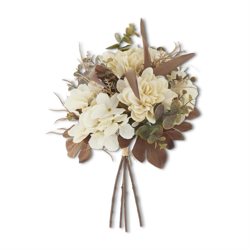 Cream Faux Dried Floral Bundle - 14 Inch