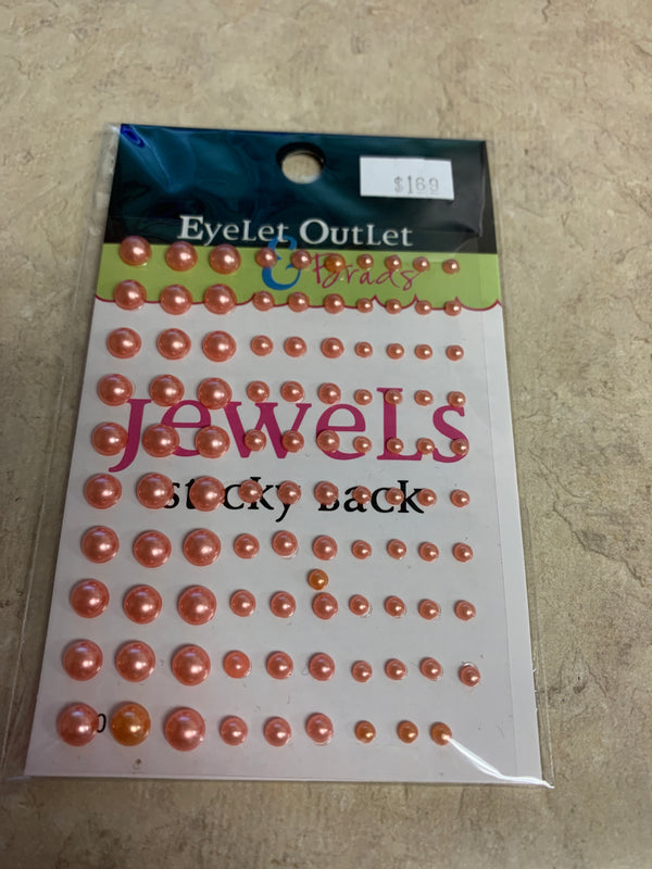 Orange Pearls - Self Adhesive - 100 Count