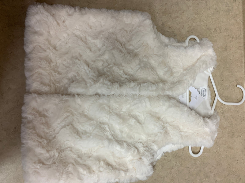 Ivory Fur Vest Large - (4T - 5T)