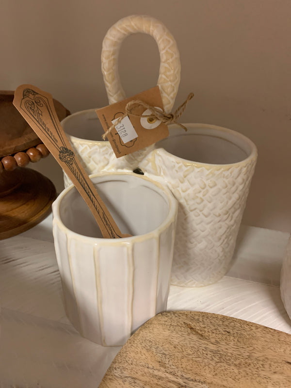 Textured Utensil  Holder