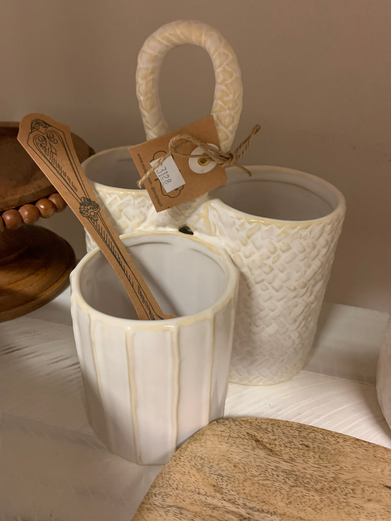 Textured Utensil  Holder