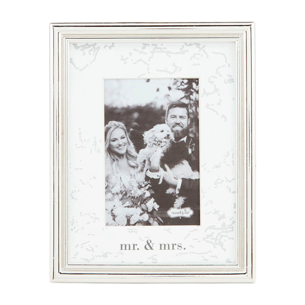 Mr & Mrs Metal Frame - 4 x 6