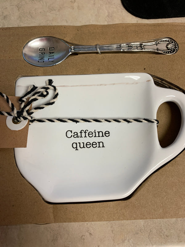 Caffeine Coffee Spoon Rest Set