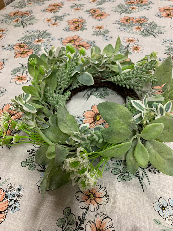 Mixed Foliage Candle Ring - 14inch