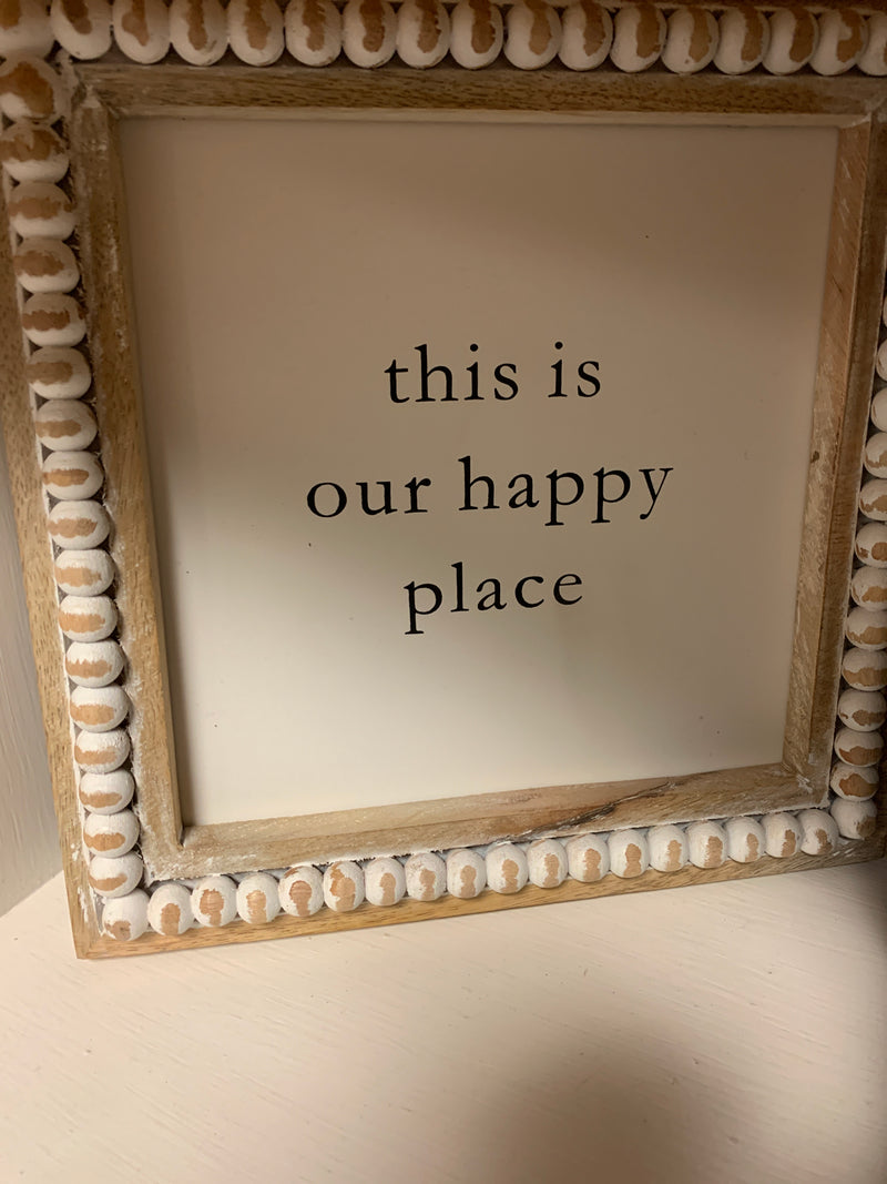 This Is Beaded Square Plaque