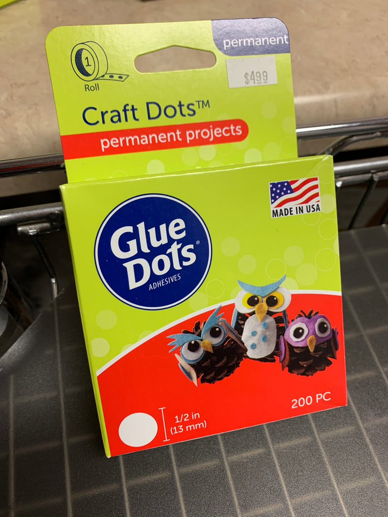 Craft glue dots 1/2 in -  200pc