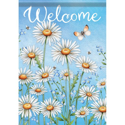 Daisies Welcome - Garden Flag