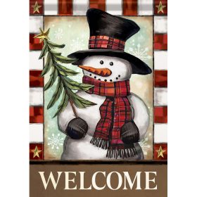 Snowman Flag - Welcome