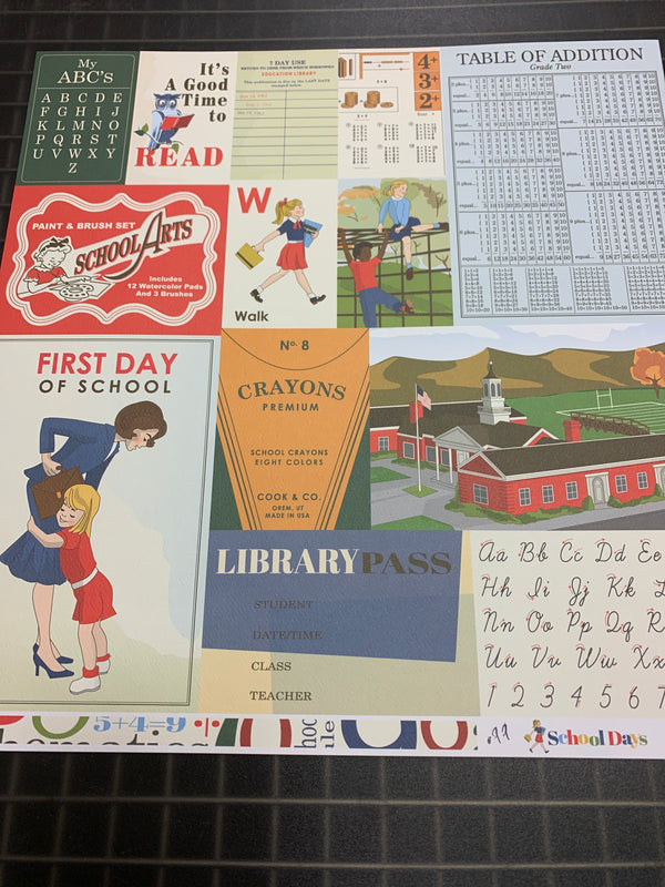 Multi Journaling Cards - School Days