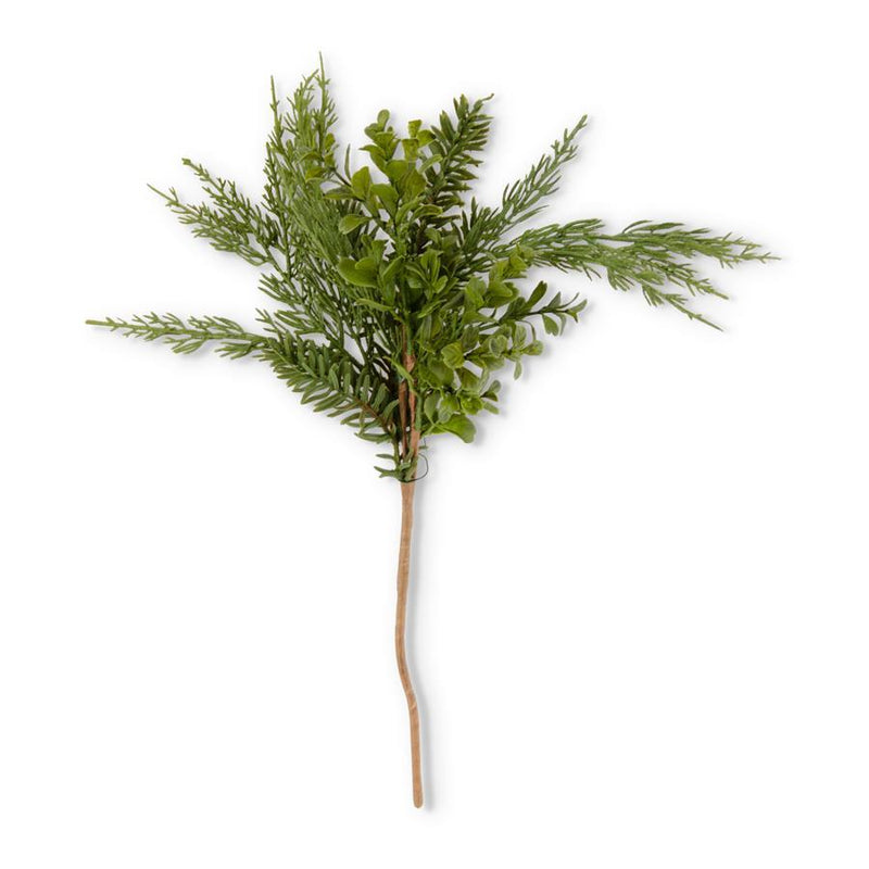 Real Touch Boxwood And Mixed Pine Pick - 18 inch