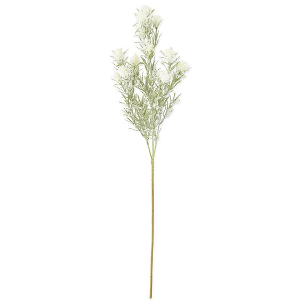 Snowy White Thistle Stem - 27 inch