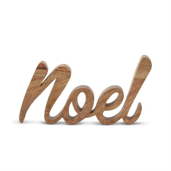 Dark Brown Wood NOEL Cutout - 13 inch