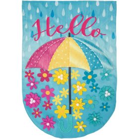 Umbrella Floral - Garden Flag