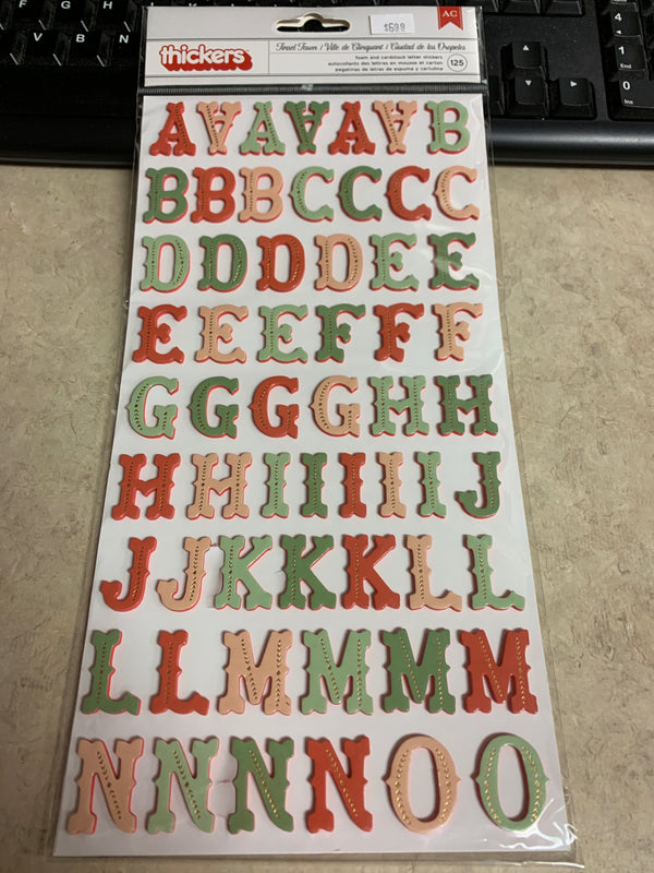 Busy Sidewalks - Tinsel Town Thickers - Foam Alphabet and Number Stickers