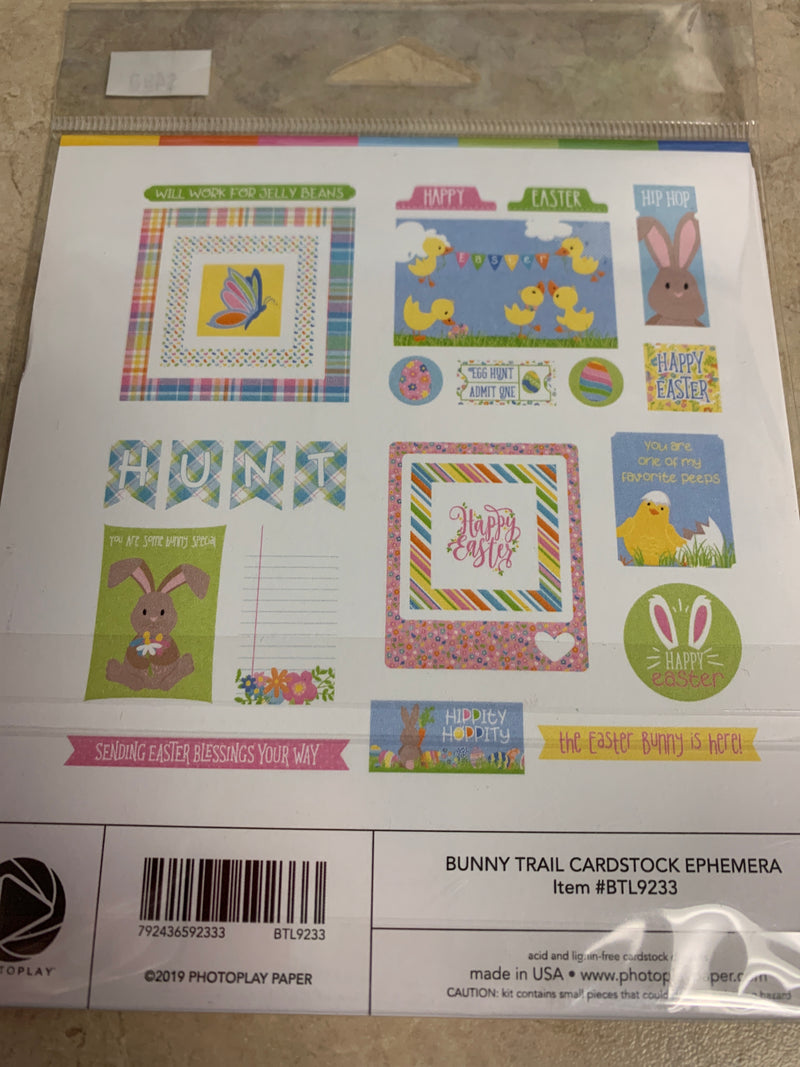 Bunny Trail Cardstock Ephemera