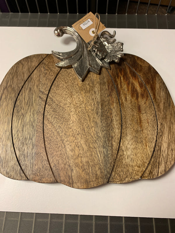 Metal and Wood Pumpkin Board Set
