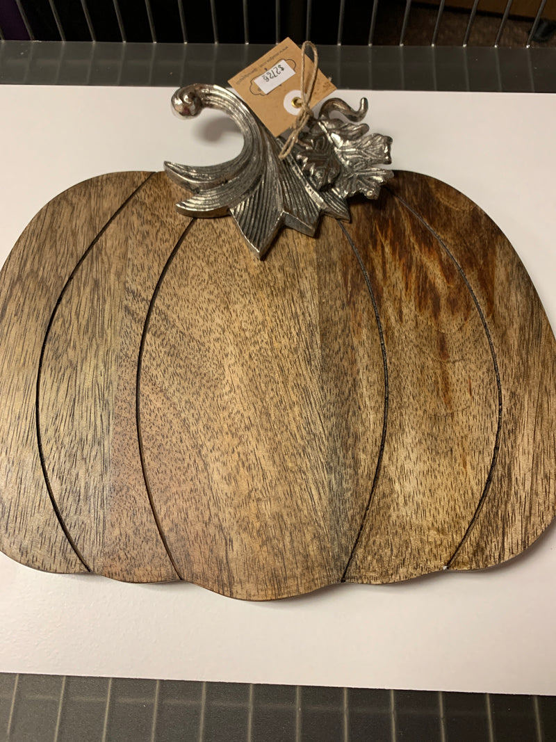 Metal and Wood Pumpkin Board Set