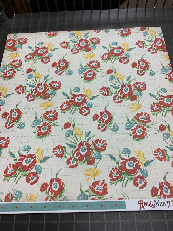 Roll With it Floral Paper