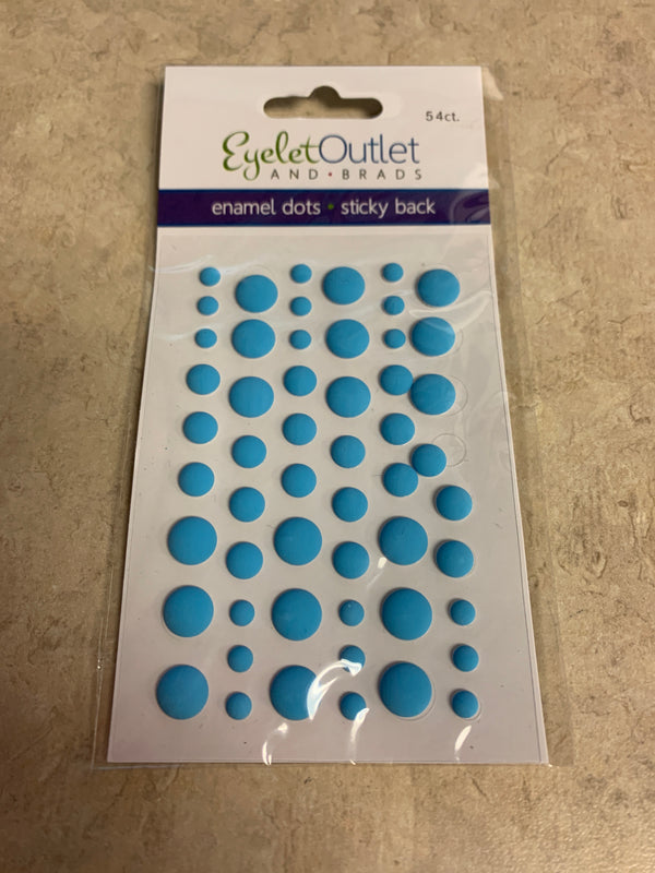 Matte Violet Enamel Dots