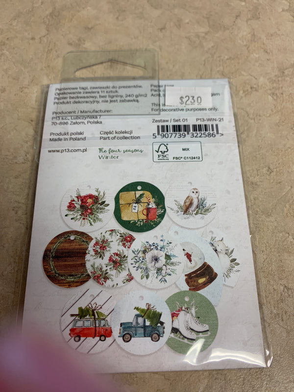Winter Decorative Tags