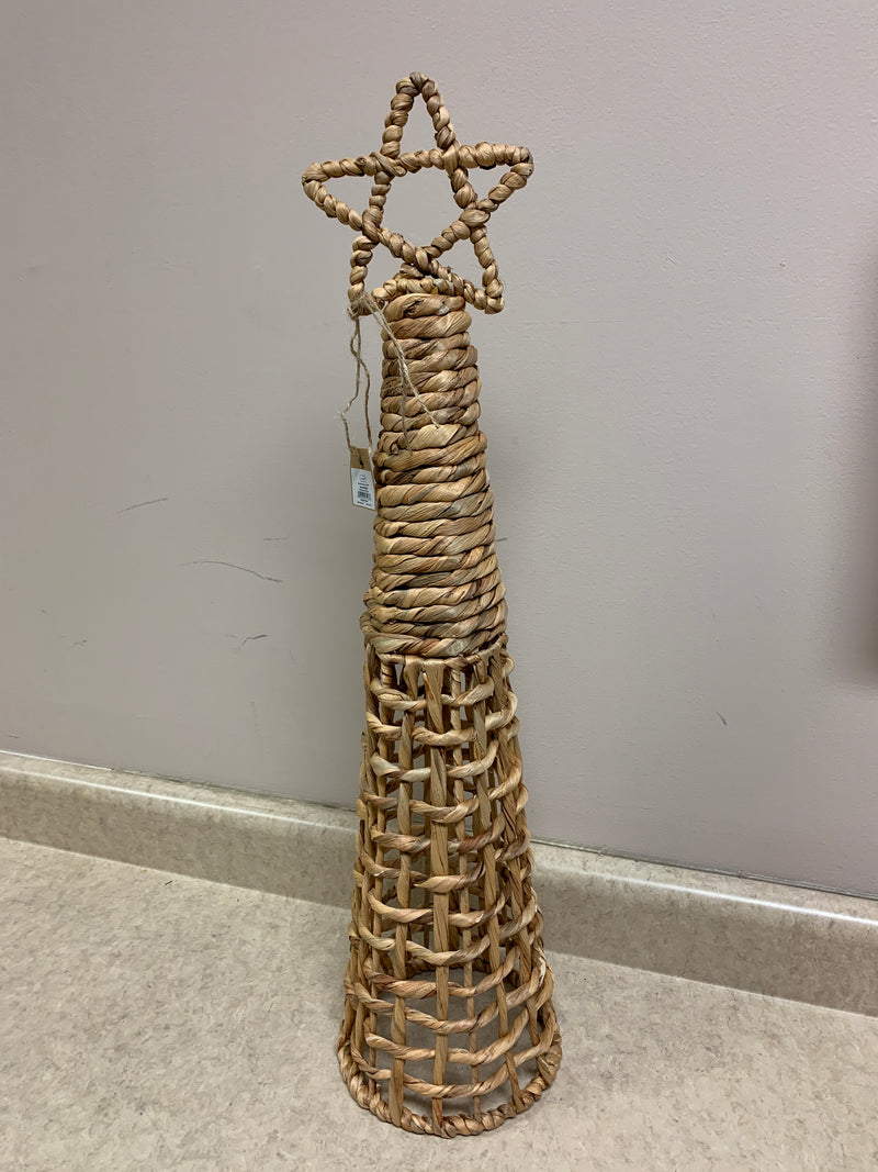 Woven Christmas Tree with Star - Large