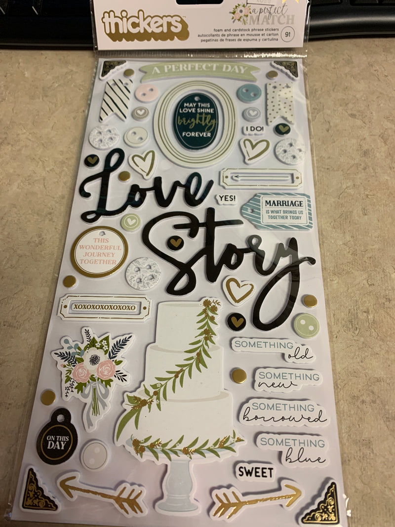 A Perfect Match - Thickers - Foam and Cardstock