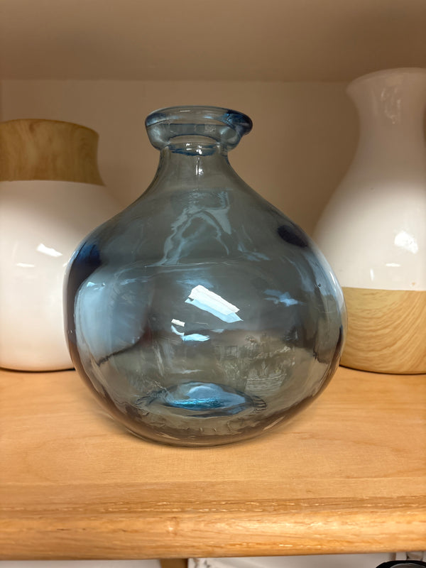 Light  Blue Short Vase