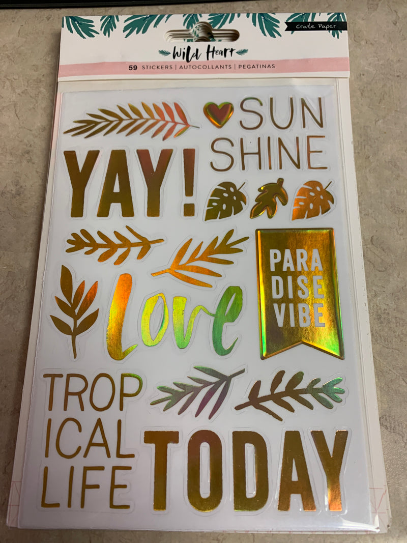 Wild Heart - Autocollants - Pegatinas  - 59 Stickers