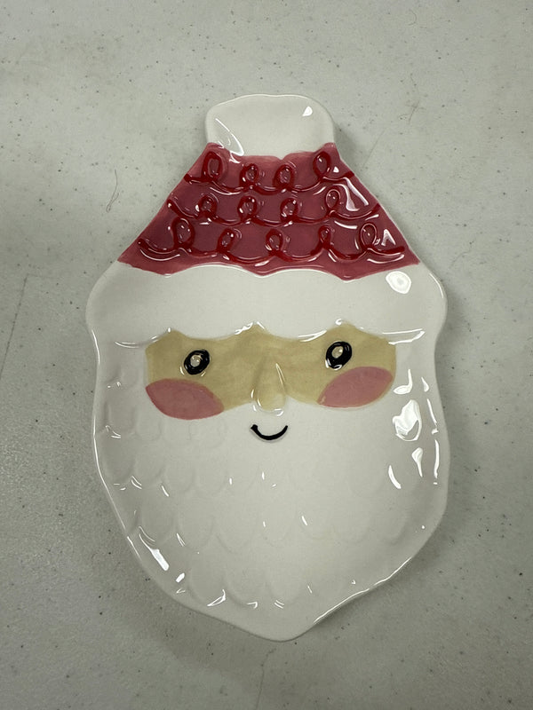 Santa Face Tidbit Plate