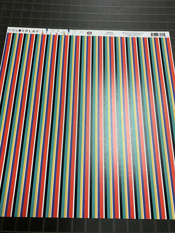 Serve - Volleyball - 12 x 12 Scrapbook Paper