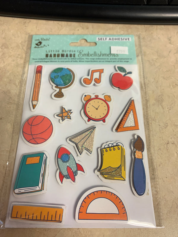 School Handmade Embellishments - Stickers