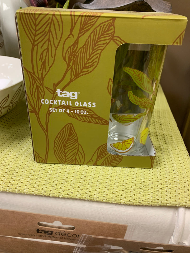 Lavender & Honey Lemon Drink Glasses